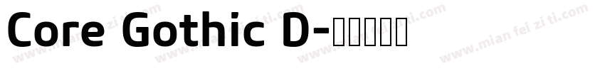 Core Gothic D字体转换